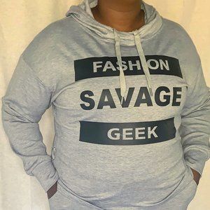 FASHION SAVAGE HOODIE SET